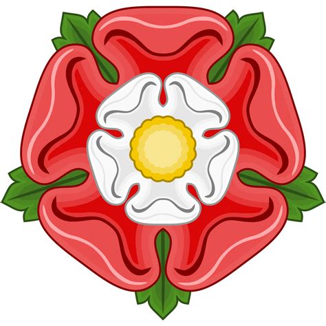 tudor rose red and white.